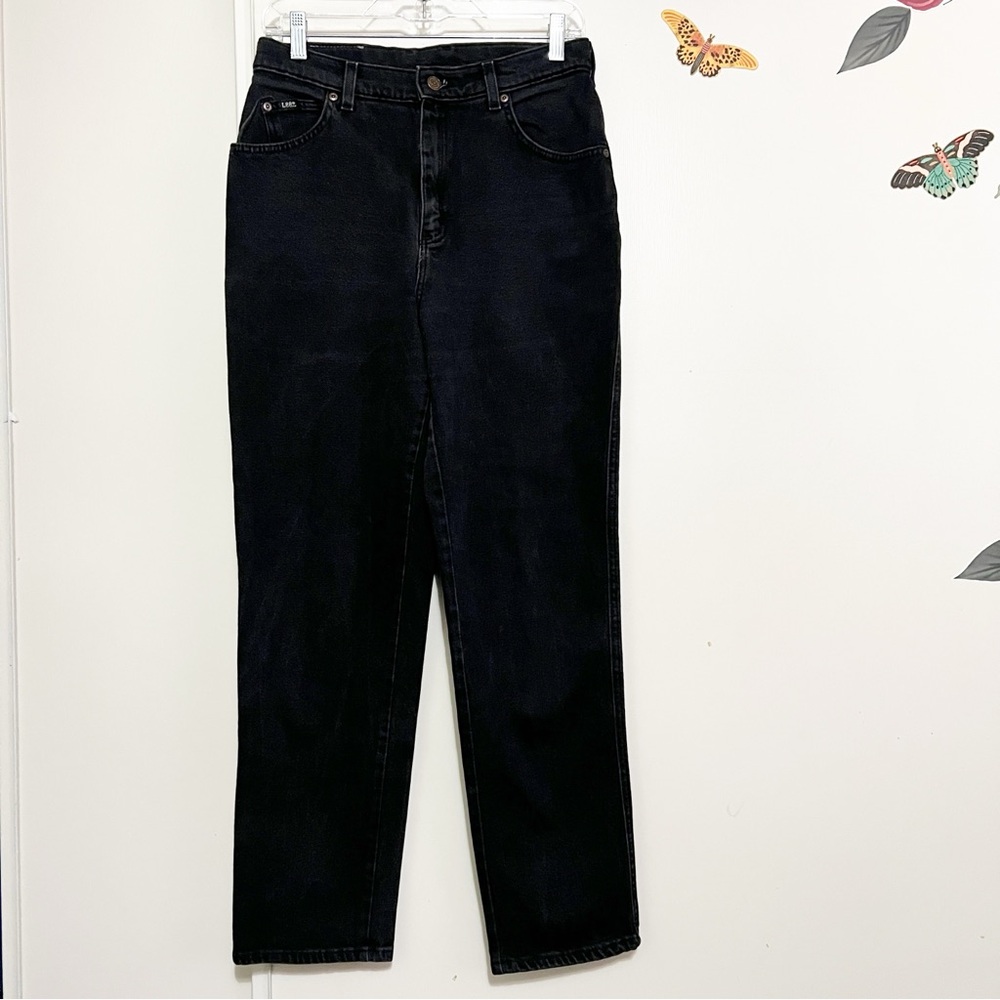 Vintage Lee Black Mom Jeans 28”